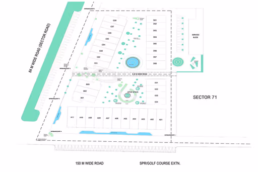 Whiteland Urban Cubes Master Plan Layout